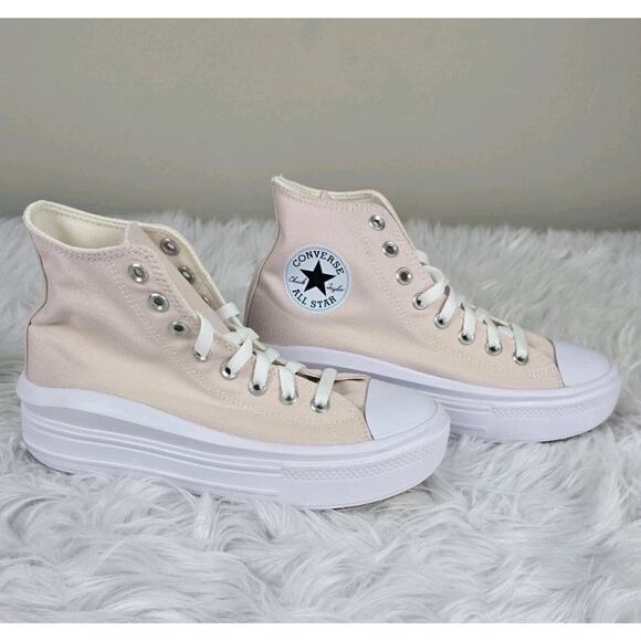 Converse Chuck Taylor All Star Move Platform Sneakers Women's Size 8 Pink Blush - Picture 2 of 8